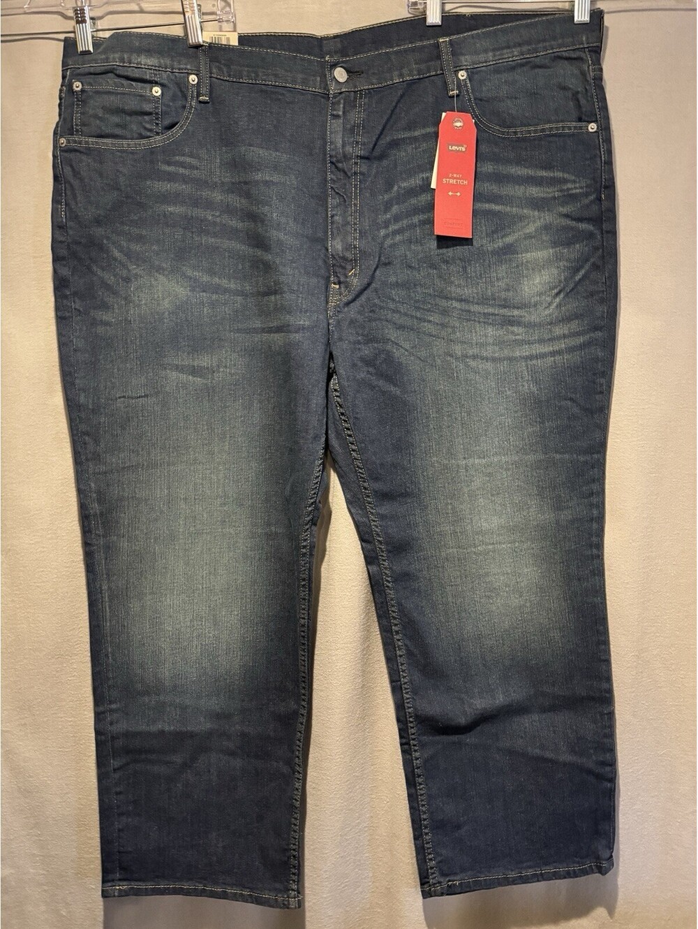 Levi's 559 Relaxed Straight Jeans Men's 48x30 Stretch Medium Wash New With Tags